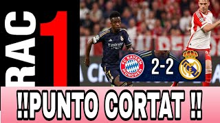 RAC1 🤣 BAYERN 2 REAL MADRID 2 PUNT CORTAT CASI MANDAN AL CARAJ Al MADRIT ‼️ [upl. by Asiram827]