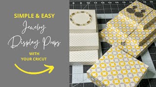 quotSimple Jewelry Display Idea For Craft Showsquot  Cricut DIY [upl. by Monagan]