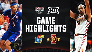 No 7 Kansas at No 23 Iowa State  Big 12 Mens Basketball Highlights  January 27 2024 [upl. by Nauqat]