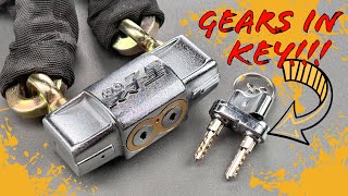 1613 Picking a GearDriven Double Prong Key [upl. by Yarvis513]