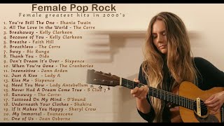 Female Pop Rock  Greatest Hits of 90s and 2000s  Music ndBox [upl. by Alben]