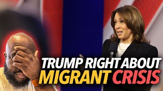 “Trump Was Right About Migrant Crisis…” College Student Anderson Cooper Press Kamala Harris At CNN [upl. by Yztim301]