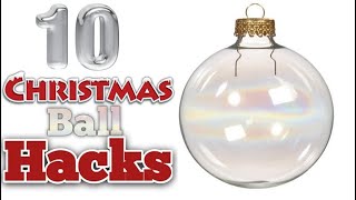 10 CHRISTMAS BALL HACKS🎄 [upl. by Ahsal]