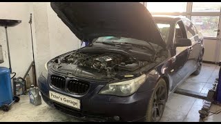 BMW 530d E60 E61 coolant blower motor replacement [upl. by Easton452]