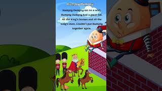 Humpty Dumpty Nursery Rhyme  Kids Videos For Kids TV [upl. by Hpotsirhc]