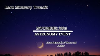 Night Sky Wonders in November2024 Super moon l Meteor Shower l Mercury Transit [upl. by Weisbrodt]