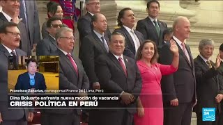 Informe desde Lima presidenta peruana Dina Boluarte enfrenta nueva moción de vacancia [upl. by Weitzman]