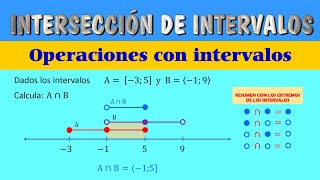 Interseccion de intervalos en la recta numérica  Fantastico Sencillo  Matematicas Quidimat [upl. by Fogel]