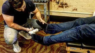 PLANTAR FASCIITIS Chiropractic Adjustment with YStrap by Dr Joseph Cipriano [upl. by Anaele855]