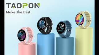 TAOPON Smart Watches for Android iOS Phones IP67 Waterproof Smartwatch with Touch Screen [upl. by Yeblehs]