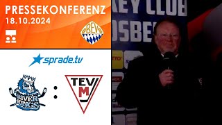 18102024  Pressekonferenz  HC Landsberg Riverkings vs TEV Miesbach [upl. by Brause452]