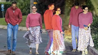 Jennifer Garner amp John Miller share sweet kiss while holding hands while strolling through Brentwood [upl. by Genevra]