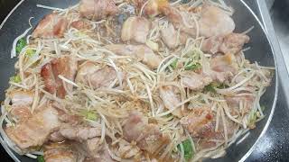 Savory Pork Belly amp Soybean Sprout StirFry  Quick amp Easy Korean Home Cooking [upl. by Chenee824]