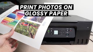 How to Print Pictures on Glossy Paper With Canon MegaTank G3270 amp G4770 [upl. by Straub]