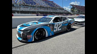 Justin Allgaier quotSurrealquot Racing His Own Throwback Scheme at Darlington [upl. by Goldsworthy362]