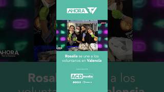 Rosalía se une a los voluntarios en Valencia ahoratv ahoraporlamañana rosalia valencia españa [upl. by Ranice]