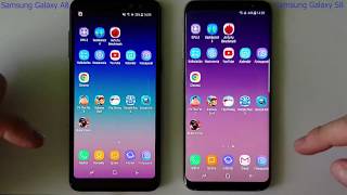 Samsung Galaxy A8 2018 vs Samsung Galaxy S8  SPEED TEST  multitasking  Which is faster [upl. by Wilber]