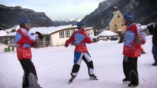 CzechoSlovak Red Bull Crashed Ice Teams Training in Waidring [upl. by Irtemed67]