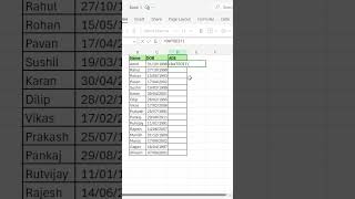 HOW TO USE DATEDIF IN EXCEL  TECHTODAYHUB  excel viralvideo ytshorts viralshorts [upl. by Queri624]