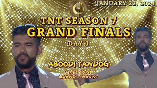 GRAND FINALS Day 1  ABOODI YANDOG Performances HULING TAPATAN SA TNT SEASON 7 January 22 2024 [upl. by Dranrev]