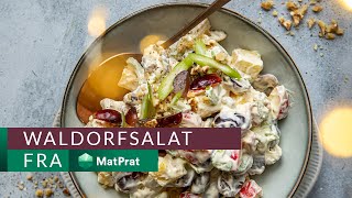 Waldorfsalat  kjapt og greit  MatPrat [upl. by Anwahsiek]