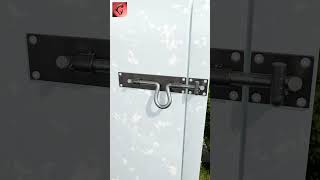 DIY steel rebar manual door lock shorts tools diy latch lock ideas asmr [upl. by Brittni218]