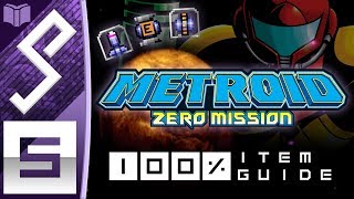 METROID ZERO MISSION  100 ITEMS  5  All Missiles Energy Tanks amp Power Bombs [upl. by Akamaozu]