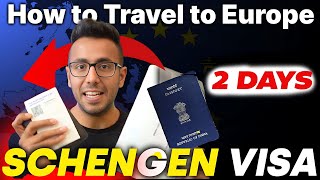 How I Got Schengen VISA in 2 Days Indian Passport Holder🇮🇳 [upl. by Akirdnas]