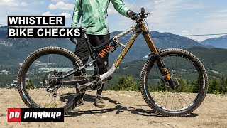 11 Bike Checks From Whistler Bike Park Opening Day 2020 [upl. by Giovanni]