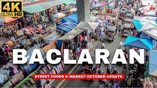 4K AMAZING Street Foods amp Flea Market  BACLARAN Walk Tour UPDATE October 2024 [upl. by Koenig]