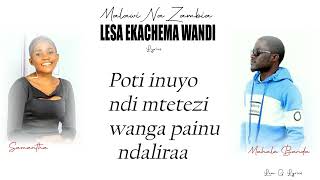 Lesa Ekachema Wandi official LyricsSamantha ft Mahala Banda [upl. by Eba866]