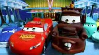 マックイーンとメーターのスロットカーSLOTCAR Pixar Disney CARS [upl. by Airetnahs301]