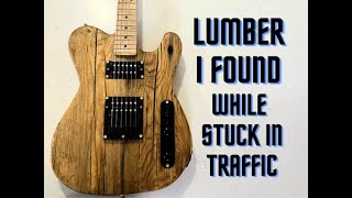 Barncaster guitar build  Free Reclaimed Lumber From the side of the highway [upl. by Acnaiv]