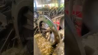 Slicing process of bamboos good machinery and equipment can greatly improve work efficiency [upl. by Rebm]