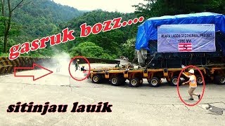 PERJUANGAN 3 UNIT TRUCK MAN MENARIK TRAVO 94 TON [upl. by Marienthal]