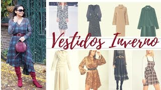 100 VESTIDOS TENDÊNCIAS DO INVERNO 2019 [upl. by Odicalp]