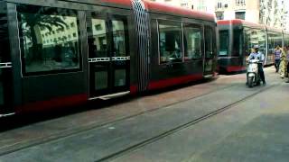 Premiers essais du Tramway à Casablanca 1 [upl. by Alletsyrc]