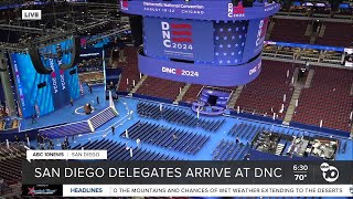 San Diego delegates arrive at Democratic National Convention [upl. by Tomlin]