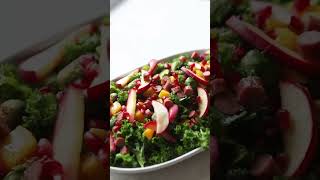 Kale Salad w Squash amp Brussel Sprouts  Low Carb Snacks  Keto Snacks  Keto Diet shorts keto [upl. by Enert]