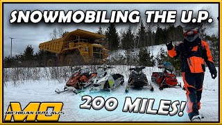 Snowmobiling the UP  Marquette to Big Bay to LAnse [upl. by Daus]