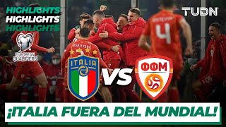 Highlights  Italia vs Macedonia Nte  UEFA Repechaje Qatar 2022  TUDN [upl. by Toogood]