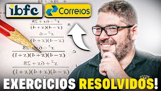 Concurso Correios 2024 Exercícios Resolvidos  Matemática Banca IBFC [upl. by Airamas]