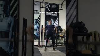 WARM UP CLEAN 2  HIGH PULL MUSCLE TALL SHOULDER  LUZIVALDO REIS olympicweightlifting [upl. by Selry]