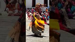 Mask Dance maskdance beautifulbhutan [upl. by Naugan]