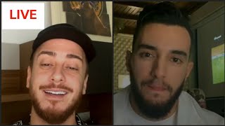 سعد لمجرد و زهير بهاوي على المباشر  Saad Lamjarred amp Zohair Bahaoui live instagram LEWJAH TANI [upl. by Redwine]