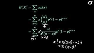 The Binomial Distribution Mathematically Deriving the Mean and Variance [upl. by Fabrianne]