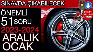 VİDEOLU SORUNUN CEVABI SİZDE 2023 ARALIK 2024 OCAK EHLİYET SORULARI  2023 ARALIK EHLİYET SINAVI [upl. by Alel629]