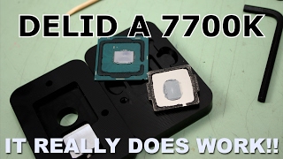 How to Properly Delid a Core i7 7700k [upl. by Ecinerev]