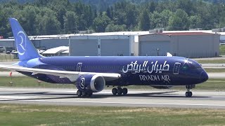 FIRST Riyadh Air Boeing 7879 Takes off from Portland Airport PDX [upl. by Rubbico]