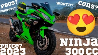 NEW KAWASAKI NINJA 300 😱 fully modified 🔥 yosimura exhaust 😍 ZX10R mirrors👌 kawasakininja viral [upl. by Ynot249]